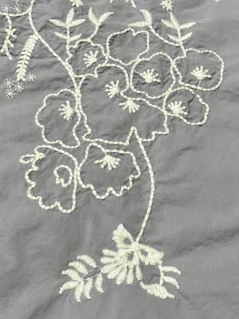 Meadow Rue by Anthropologie Cream Embroidered A-Line Midi Skirt Women’s Size 6 - Picture 6 of 14